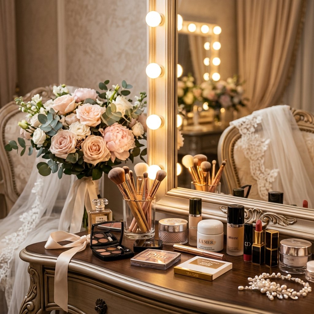 Bridal makeup services at Halo Salon